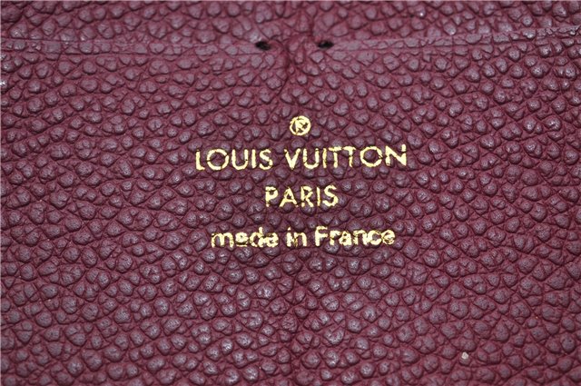 Authentic Louis Vuitton Empreinte Zippy Wallet Purse Purple M60549 LV Box 1580F