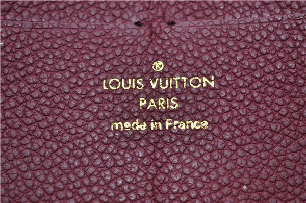 Authentic Louis Vuitton Empreinte Zippy Wallet Purse Purple M60549 LV Box 1580F