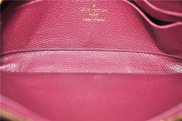 Authentic Louis Vuitton Empreinte Zippy Wallet Purse Purple M60549 LV Box 1580F