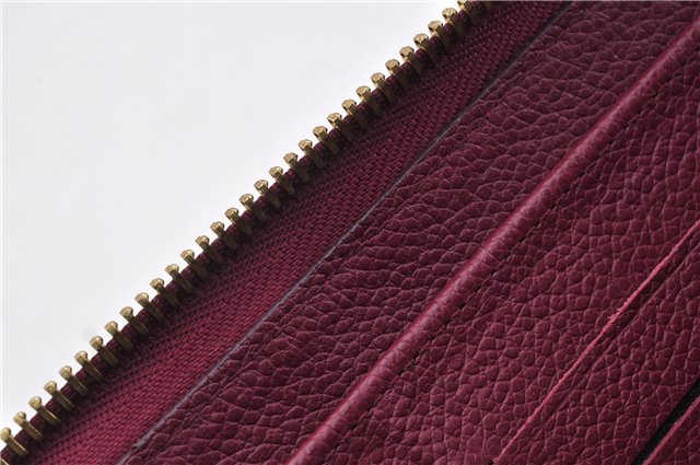 Authentic Louis Vuitton Empreinte Zippy Wallet Purse Purple M60549 LV Box 1580F