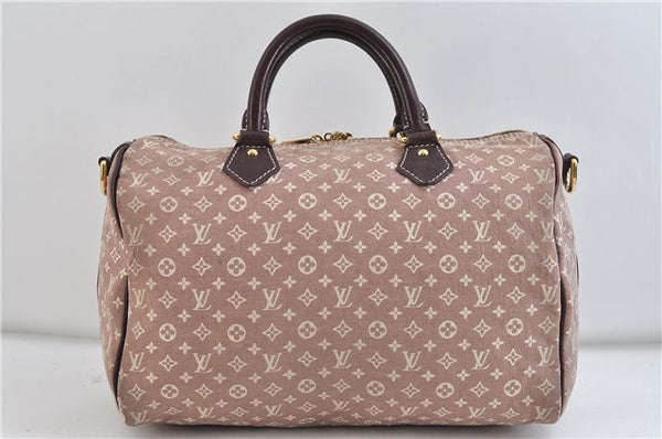 Auth Louis Vuitton Monogram Idylle Speedy Bandouliere 30 Pink M56704 LV 1582D
