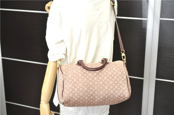 Auth Louis Vuitton Monogram Idylle Speedy Bandouliere 30 Pink M56704 LV 1582D