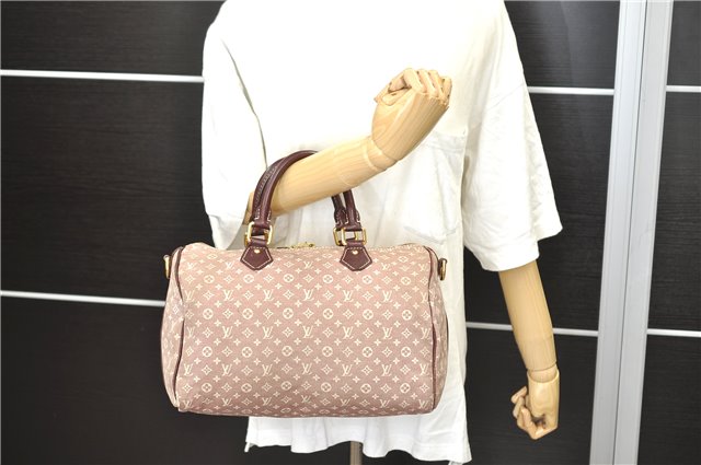 Auth Louis Vuitton Monogram Idylle Speedy Bandouliere 30 Pink M56704 LV 1582D