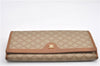 Authentic CELINE Macadam Blason Pattern Long Wallet PVC Leather Beige 1583G