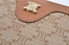 Authentic CELINE Macadam Blason Pattern Long Wallet PVC Leather Beige 1583G