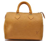 Authentic Louis Vuitton Epi Speedy 25 Hand Bag Purse Yellow M43019 LV 1584D