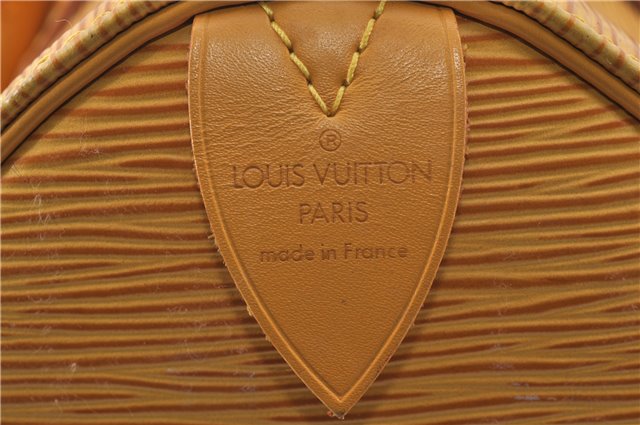 Authentic Louis Vuitton Epi Speedy 25 Hand Bag Purse Yellow M43019 LV 1584D