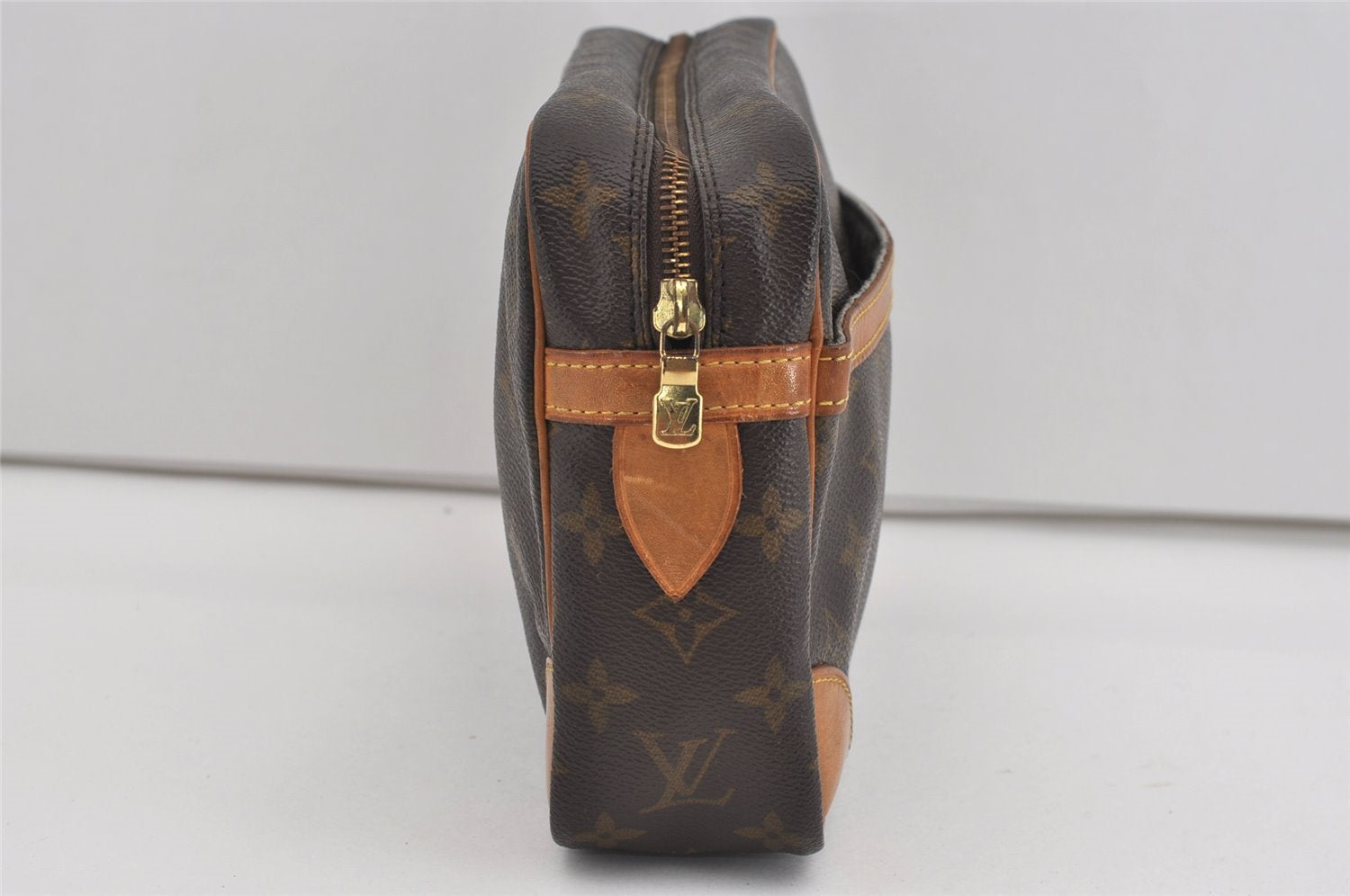 Authentic Louis Vuitton Monogram Compiegne 28 Clutch Hand Bag M51845 LV 1584I