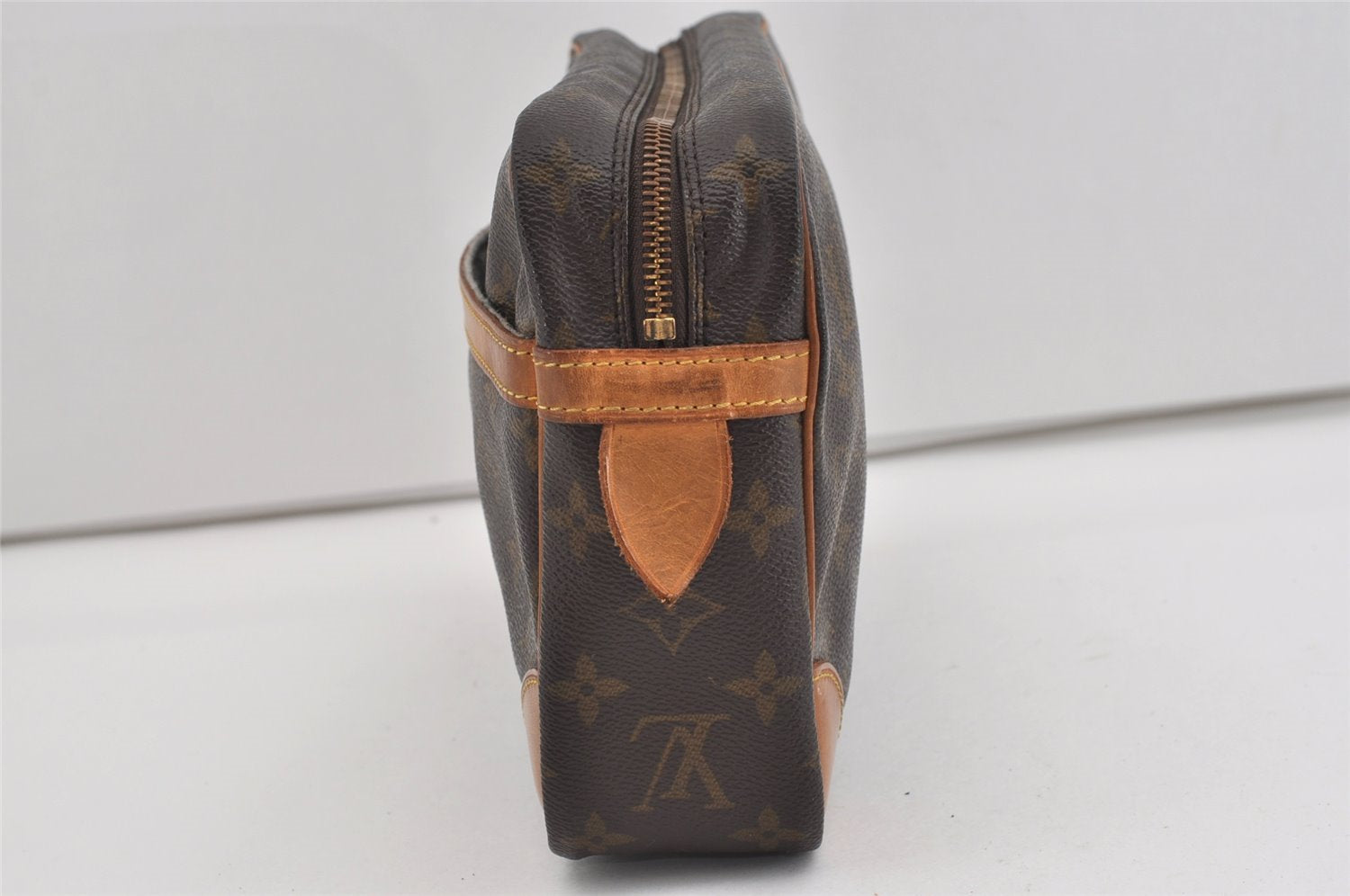 Authentic Louis Vuitton Monogram Compiegne 28 Clutch Hand Bag M51845 LV 1584I