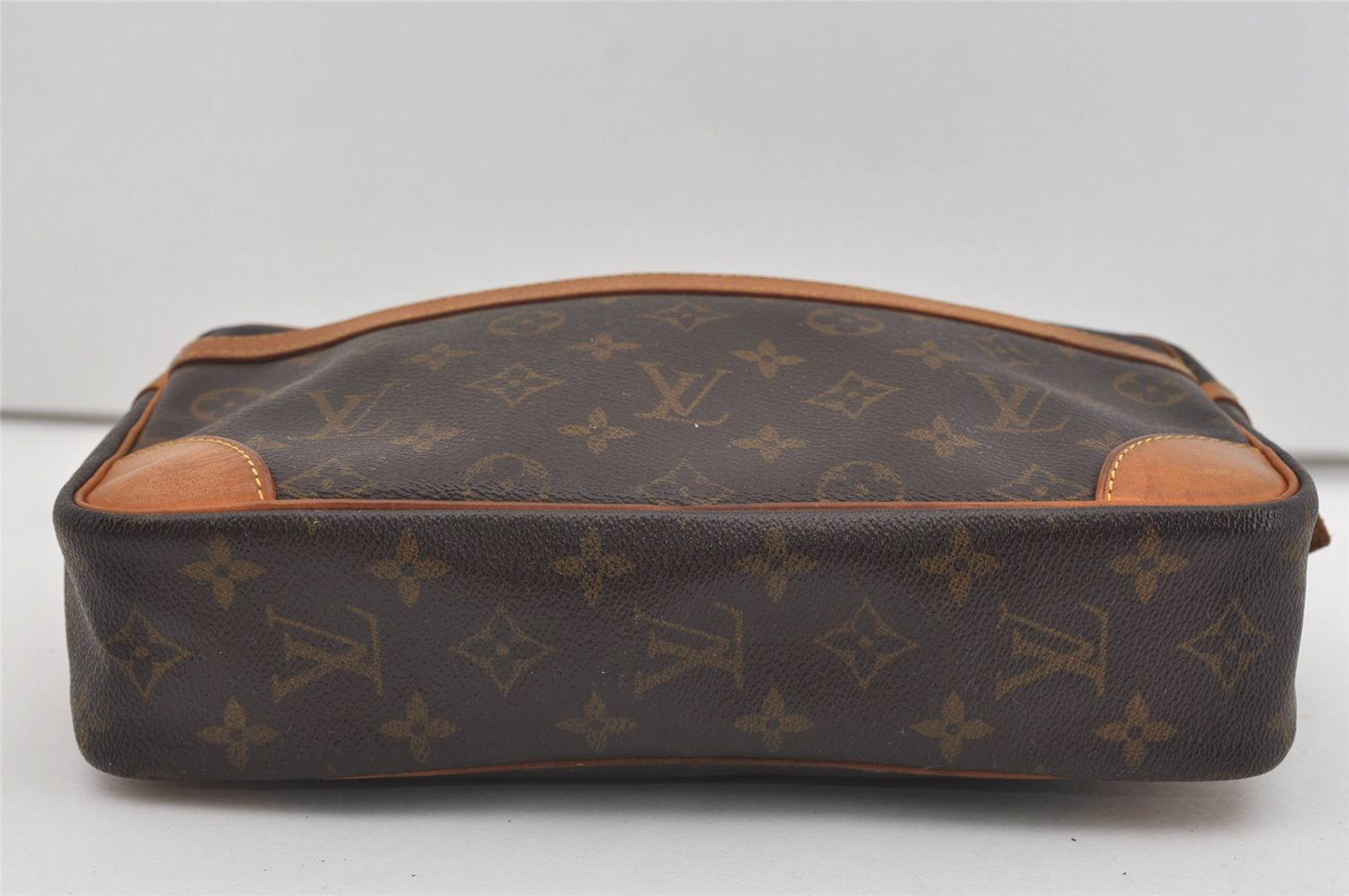Authentic Louis Vuitton Monogram Compiegne 28 Clutch Hand Bag M51845 LV 1584I
