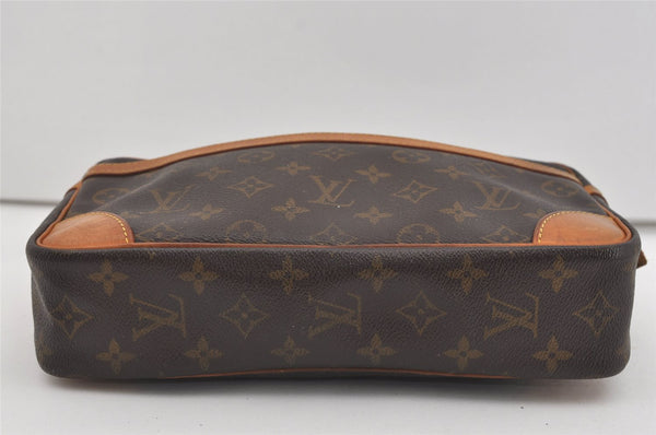 Authentic Louis Vuitton Monogram Compiegne 28 Clutch Hand Bag M51845 LV 1584I