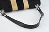 Authentic GUCCI Sherry Line Interlocking G Shoulder Bag Velor 115746 Black 1585D