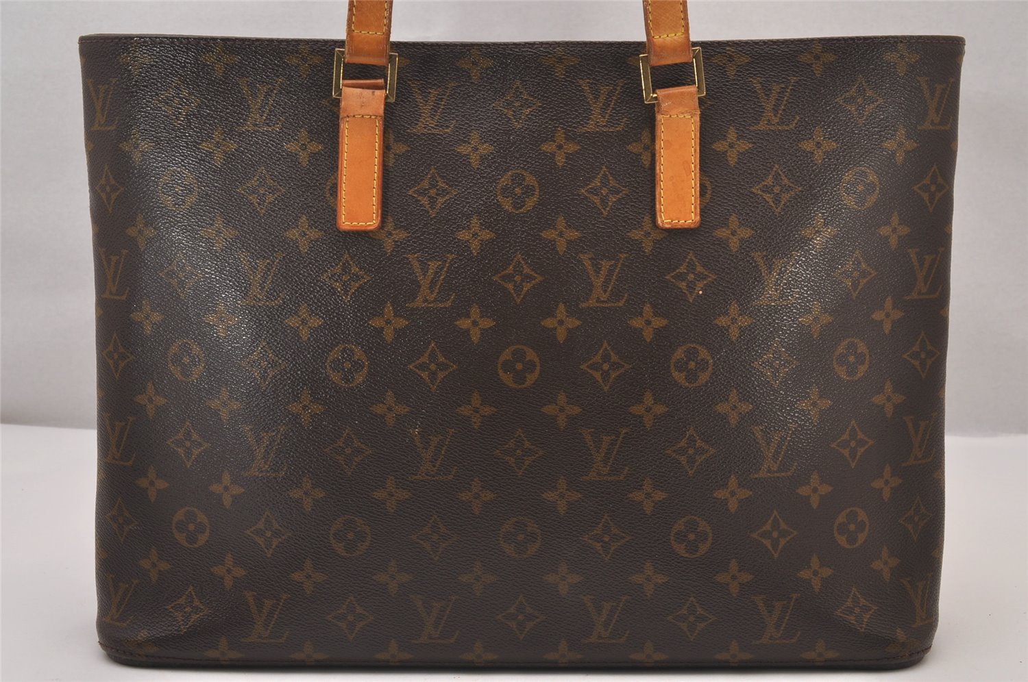 Authentic Louis Vuitton Monogram Luco Shoulder Tote Bag M51155 LV Junk 1585I