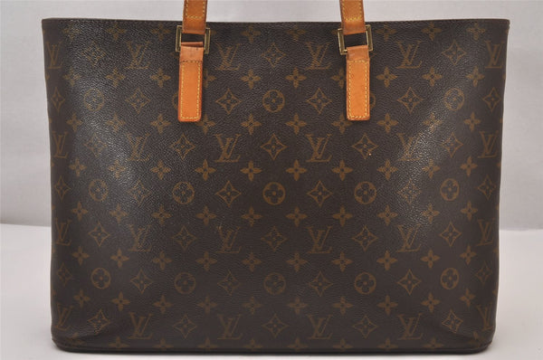 Authentic Louis Vuitton Monogram Luco Shoulder Tote Bag M51155 LV Junk 1585I