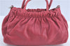 Authentic PRADA Leather Nappa Ribbon 2Way Shoulder Hand Bag Purse Pink 1586C