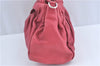 Authentic PRADA Leather Nappa Ribbon 2Way Shoulder Hand Bag Purse Pink 1586C