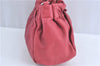 Authentic PRADA Leather Nappa Ribbon 2Way Shoulder Hand Bag Purse Pink 1586C