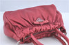 Authentic PRADA Leather Nappa Ribbon 2Way Shoulder Hand Bag Purse Pink 1586C