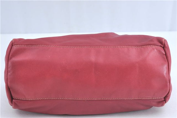 Authentic PRADA Leather Nappa Ribbon 2Way Shoulder Hand Bag Purse Pink 1586C