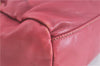 Authentic PRADA Leather Nappa Ribbon 2Way Shoulder Hand Bag Purse Pink 1586C