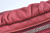 Authentic PRADA Leather Nappa Ribbon 2Way Shoulder Hand Bag Purse Pink 1586C
