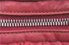 Authentic PRADA Leather Nappa Ribbon 2Way Shoulder Hand Bag Purse Pink 1586C