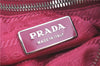 Authentic PRADA Leather Nappa Ribbon 2Way Shoulder Hand Bag Purse Pink 1586C
