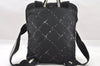 Authentic CHANEL Old Travel Line Backpack Purse Nylon Black 1587I
