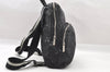 Authentic CHANEL Old Travel Line Backpack Purse Nylon Black 1587I