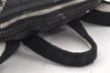 Authentic CHANEL Old Travel Line Backpack Purse Nylon Black 1587I
