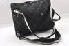 Authentic CHANEL Old Travel Line Backpack Purse Nylon Black 1587I