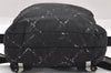 Authentic CHANEL Old Travel Line Backpack Purse Nylon Black 1587I