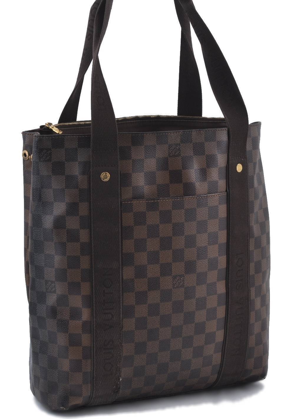 Authentic LOUIS VUITTON Damier Cabas Beaubourg Shoulder Tote Bag N52006 LV 1589C