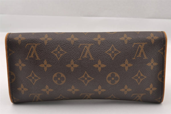 Authentic Louis Vuitton Monogram Pochette Twin GM Shoulder Bag M51852 LV 1590I