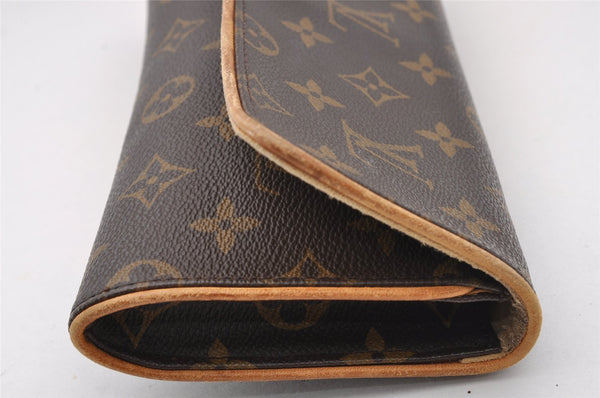 Authentic Louis Vuitton Monogram Pochette Twin GM Shoulder Bag M51852 LV 1590I