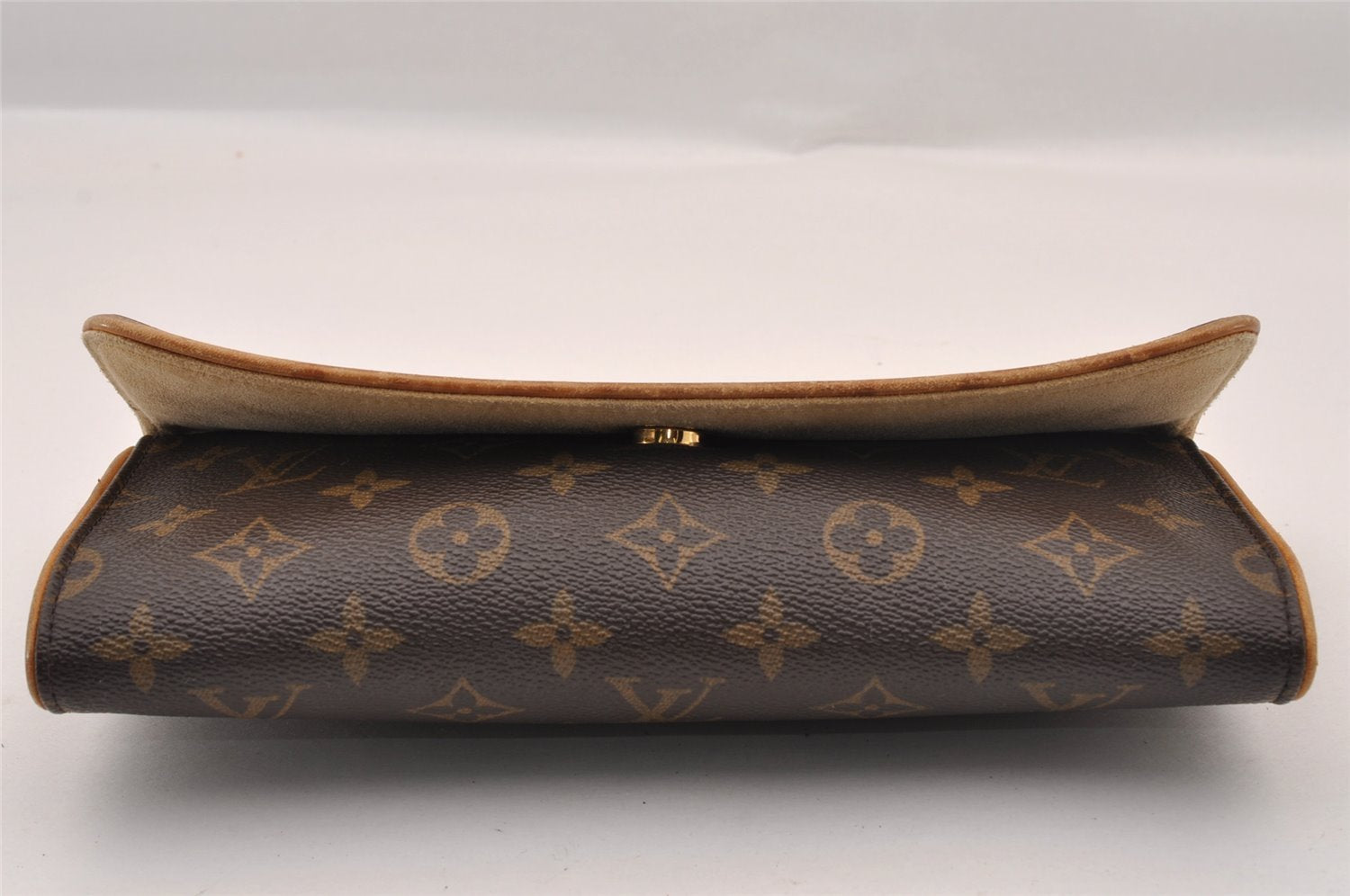 Authentic Louis Vuitton Monogram Pochette Twin GM Shoulder Bag M51852 LV 1590I