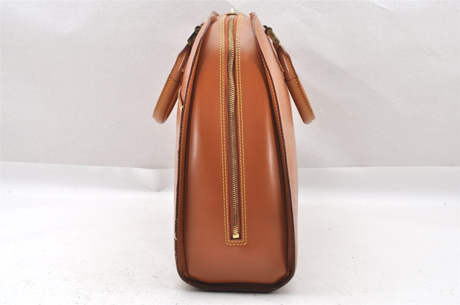 Authentic Louis Vuitton Epi Sorbonne Hand Business Bag Brown M54513 LV 1592I