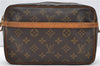 Authentic Louis Vuitton Monogram Compiegne 23 Clutch Hand Bag M51847 LV 1593D