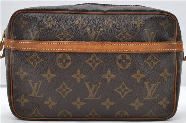 Authentic Louis Vuitton Monogram Compiegne 23 Clutch Hand Bag M51847 LV 1593D