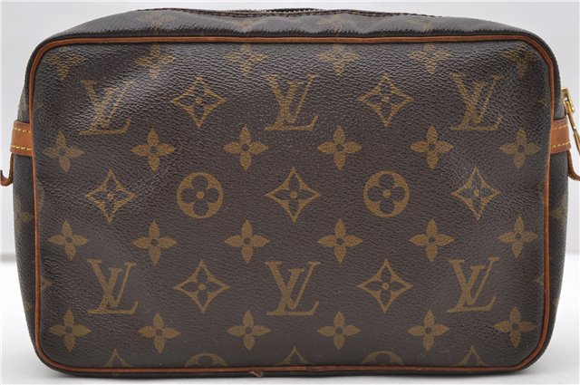 Authentic Louis Vuitton Monogram Compiegne 23 Clutch Hand Bag M51847 LV 1593D
