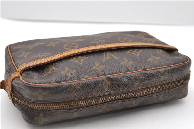 Authentic Louis Vuitton Monogram Compiegne 23 Clutch Hand Bag M51847 LV 1593D