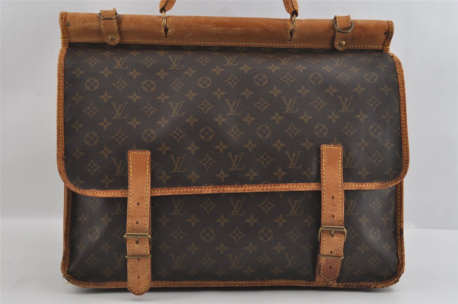 Authentic Louis Vuitton Monogram Sac Kleber Travel Bag Old Model LV 1593I