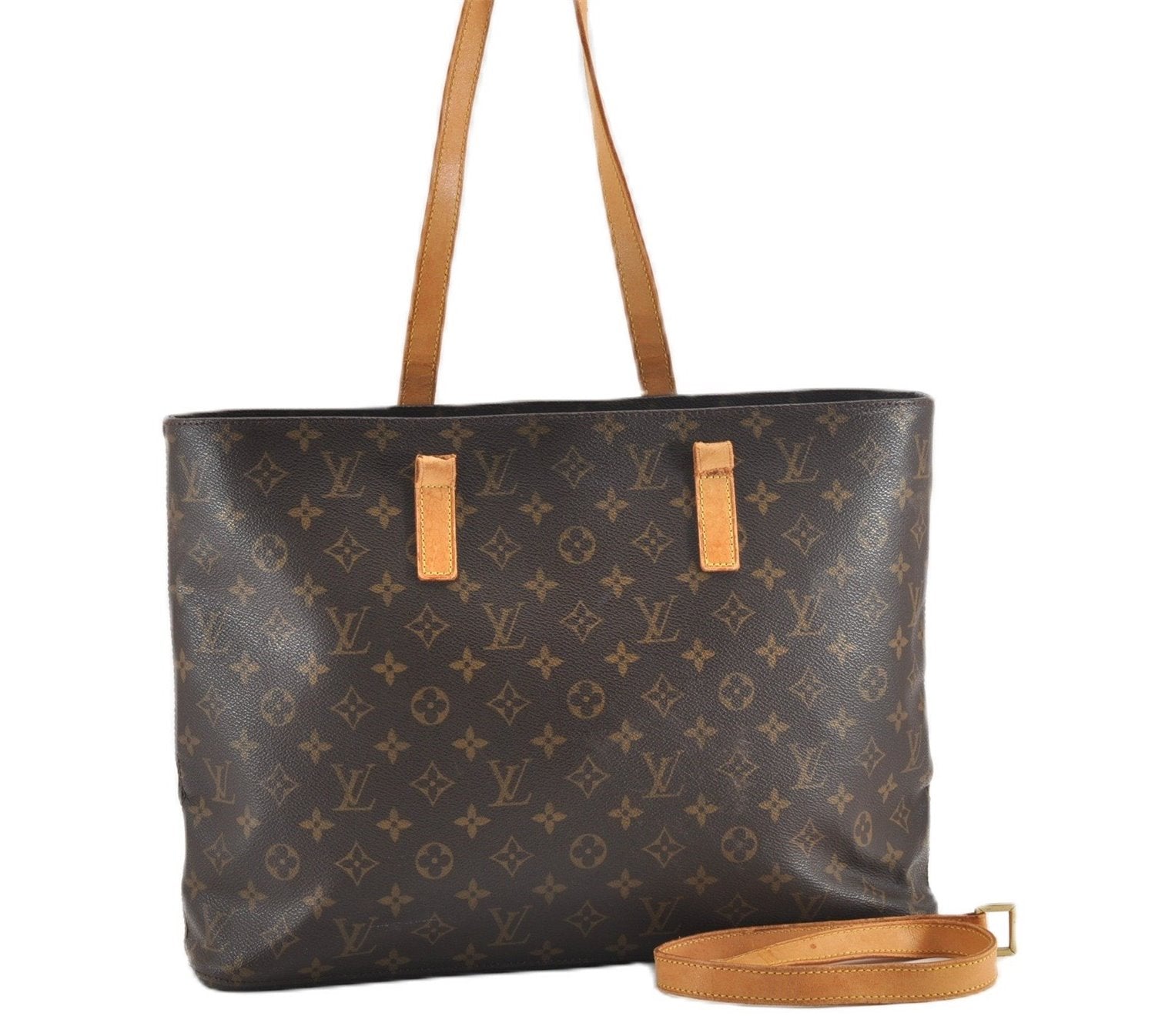 Authentic Louis Vuitton Monogram Luco Shoulder Tote Bag M51155 LV Junk 1594G
