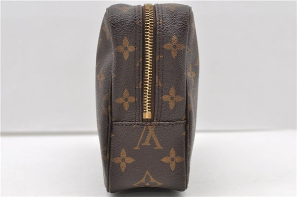 Auth Louis Vuitton Monogram Trousse Toilette 23 Clutch Hand Bag M47524 LV 1595D