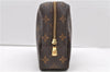 Auth Louis Vuitton Monogram Trousse Toilette 23 Clutch Hand Bag M47524 LV 1595D