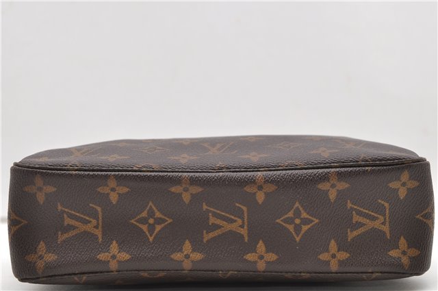 Auth Louis Vuitton Monogram Trousse Toilette 23 Clutch Hand Bag M47524 LV 1595D