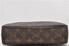 Auth Louis Vuitton Monogram Trousse Toilette 23 Clutch Hand Bag M47524 LV 1595D