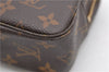 Auth Louis Vuitton Monogram Trousse Toilette 23 Clutch Hand Bag M47524 LV 1595D