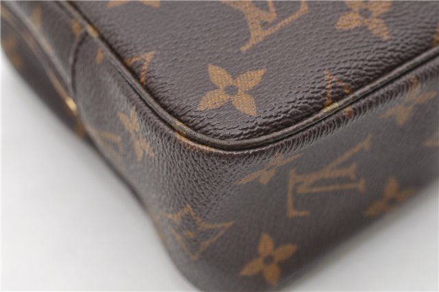 Auth Louis Vuitton Monogram Trousse Toilette 23 Clutch Hand Bag M47524 LV 1595D