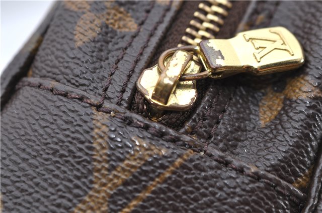 Auth Louis Vuitton Monogram Trousse Toilette 23 Clutch Hand Bag M47524 LV 1595D